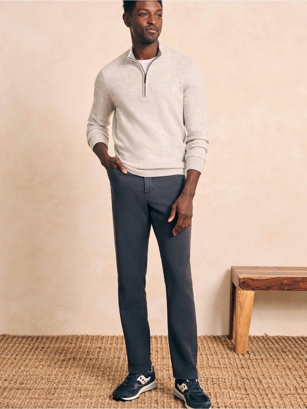 Fatherly stretch terry pant 34*30 athletic fit